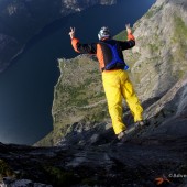 That weightless moment - after stepping off the big wall edge