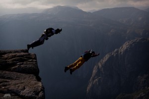 Anders Lau Nielsen following Base Jumper Free Fall photo session image by Hakan Nyberg